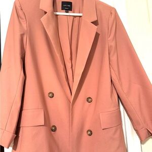 Love Tree Pink Double-Breasted Blazer